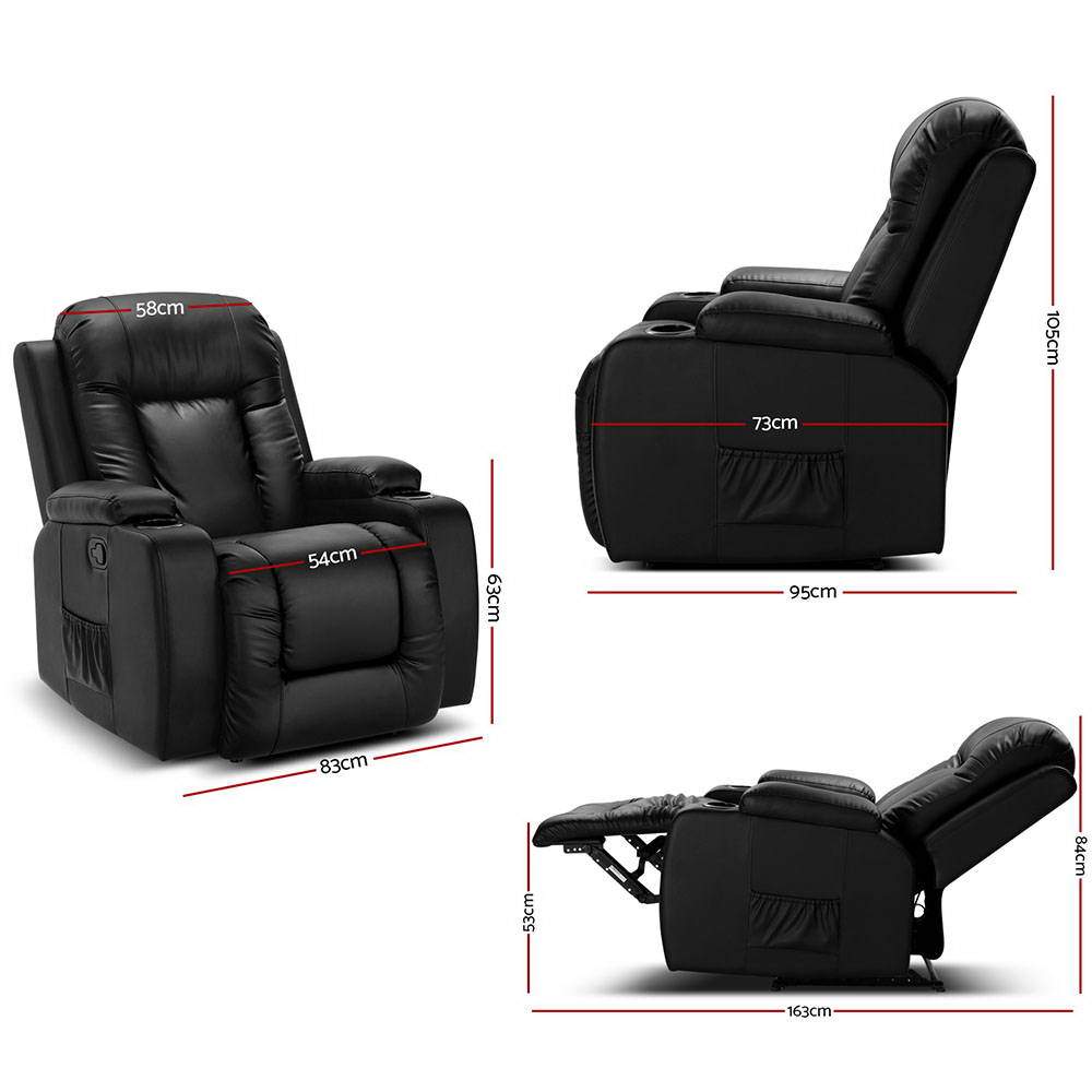 Nordic Comfort Heated Recliner – 8-Point Massage Chair