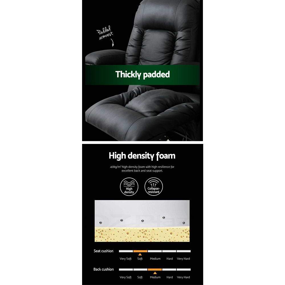 Nordic Comfort Heated Recliner – 8-Point Massage Chair