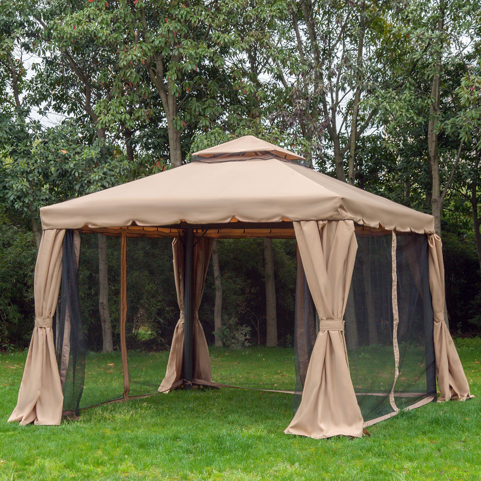 Alpine Breeze Event Shelter Khaki WahlHaus